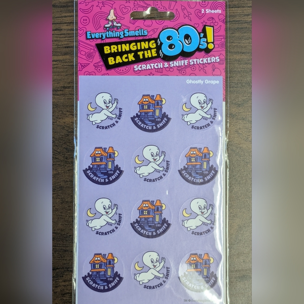 Ghostly Grape Scratch & Sniff Stickers